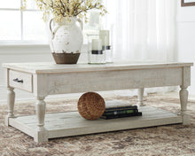 Shawnalore - Whitewash - Rectangular Cocktail Table