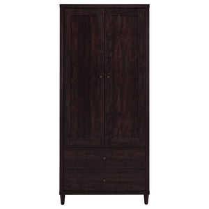 Wadeline - 2 Door Tall Accent Storage Cabinet - Rustic Tobacco