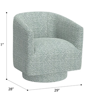 Brylee - Swivel Accent Chair - Baikal Blues