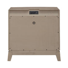 Avalon - Nightstand With Charging Station - Burnished Beige