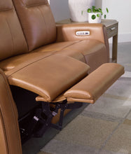 Tryanny - Power Reclining Loveseat/ Adj Headrest - Butterscotch
