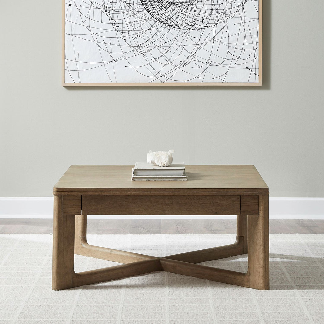 Ballentine - Square Cocktail Table - Brown