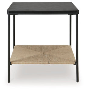 Minrich - Accent Table - Black / Natural