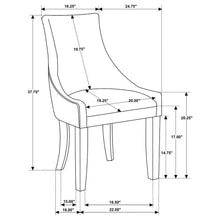 Phelps - Velvet Upholstered Dining Side Chair (Set of 2) - Gray