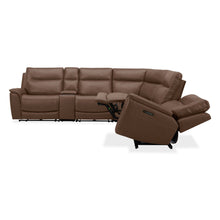 Collins - 6 Piece Sectional - Brown