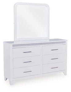 Jarlee - White - Dresser And Mirror