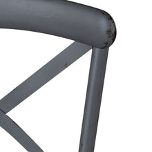 Vintage Series - X Back Counter Chair - Gray