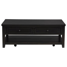 Concord - 2-Drawer Rectangular Coffee Table - Distressed Java
