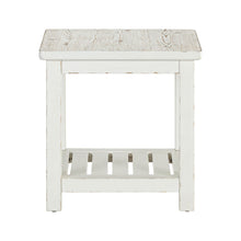 Backroads - End Table - Weathered White & Parchment Brown