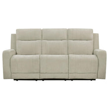 Kennett - Chenille Upholstered Power Reclining Sofa - Ivory