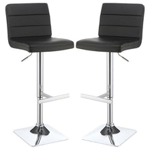 Bianca - Square Upholstered Adjustable Bar Stools (Set of 2)