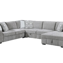 Ritchie - Sectional with Pop-up Sleeper - Pewter
