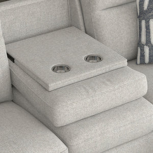 Teagan - Dual Power Sofa - Oatmeal