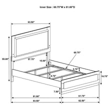 Caraway - Wood LED Panel Bed