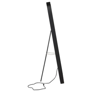 Glendora - Led Standing Mirror With Bluetooth Speaker - Black