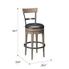 Benton - Swivel Bar Stool - Brown / Dark