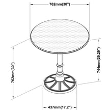 Oswego - Round Bistro Dining Table - Bronze