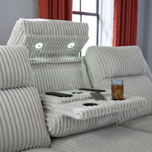 Forest Lake - Power Reclining Sofa With Adj Headrest