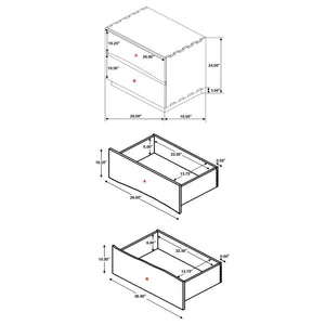 Winslow - 2-Drawer Nightstand - Smokey Walnut