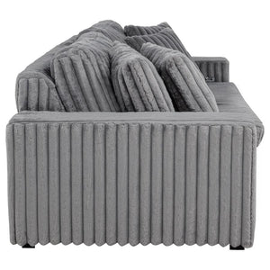 Jacana - Corduroy Upholstered Dual Power Chaise Sofa