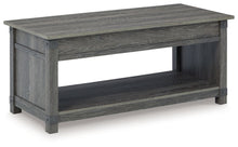 Freedan - Rect Lift Top Cocktail Table - Grayish Brown