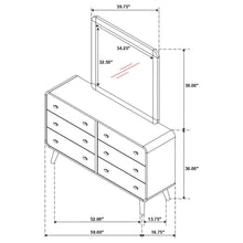 Robyn - 6-Drawer Bedroom Dresser And Mirror