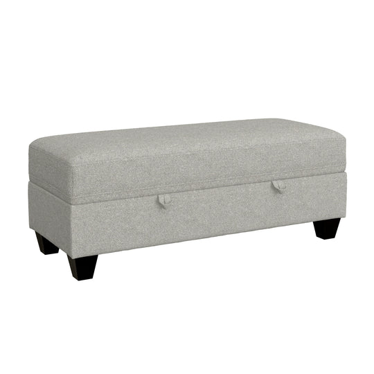 Dawson - Storage Ottoman - Pebble Gray