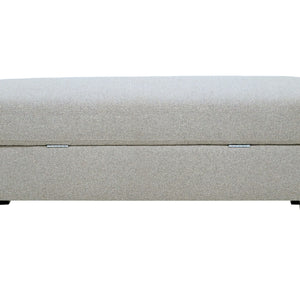 Dawson - Storage Ottoman - Pebble Gray