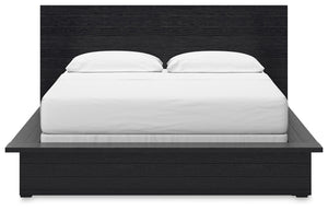 Londer - Black - California King Panel Bed