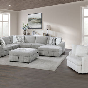 Ritchie - Storage Ottoman - Pewter