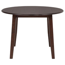 Barton - 5 Piece Round Wood Dining Table Set - Dark Brown