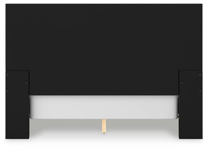 Londer - Black - Queen Panel Bed