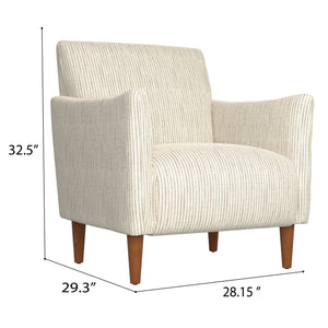 Letty - Accent Chair - Ash Stripe