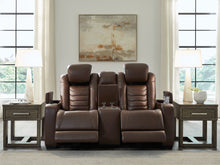 High Impact - Tobacco - Power Reclining Loveseat With Console / Adj Hdrst