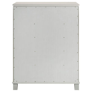 Olivia - 5-Drawer Bedroom Chest Of Drawers - Pearl White