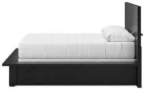 Londer - Black - Queen Panel Bed