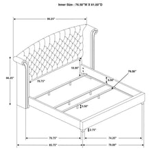 Melody - Upholstered Wingback Bed