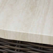 Kimora - Beige / Dark Brown - Square End Table