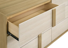Hyland - 6-Drawer Dresser With Mirror - Natural