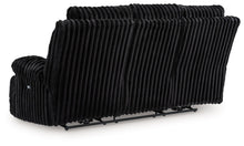 Rhine Falls - Reclining Power Sofa With Drop Down Table - Onyx