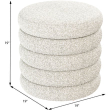 Zuri - Storage Ottoman - Cream