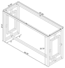 Merced - Glass Top Metal Table