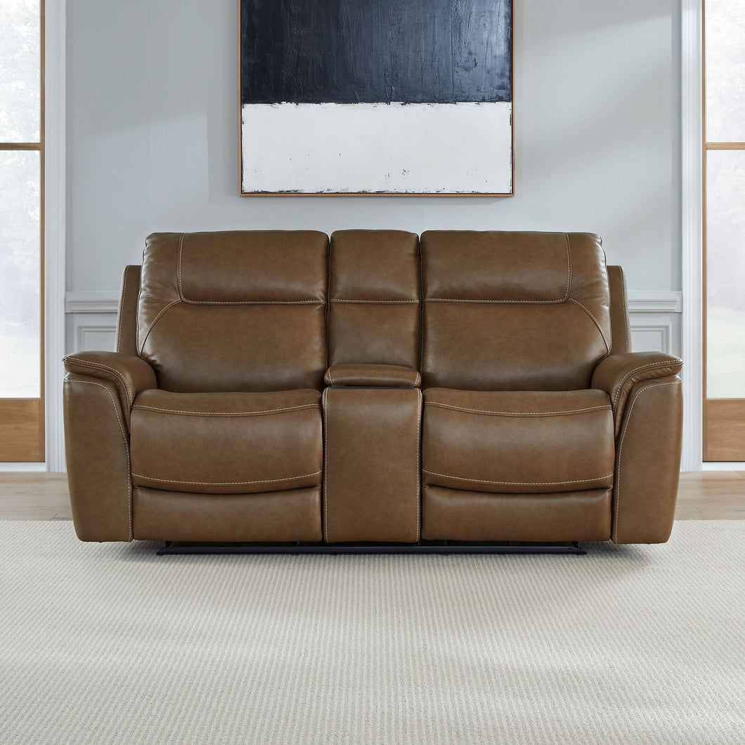 Collins - Loveseat With Console P3 & ZG - Brown