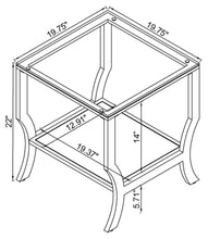 Saide - Rectangular Glass Top Table