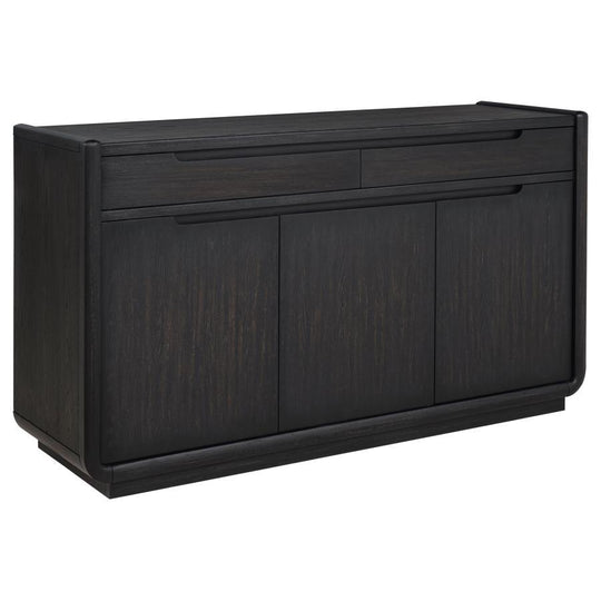 Leandro - 2-Drawer Dining Sideboard Server - Burnished Black