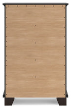 Covetown - Dark Brown - Five Drawer Chest