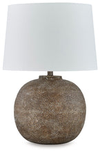 Neavesboro - Antique Brown / White - Metal Table Lamp