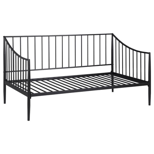 Newbury - Metal Twin Daybed Bed Frame - Matte Black