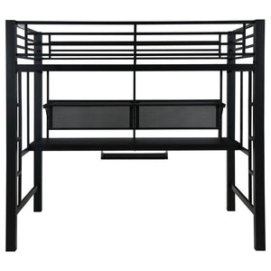 Avalon - Full Workstation Loft Bed - Black