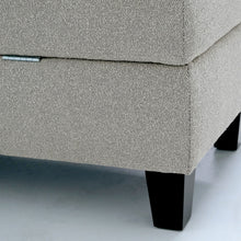 Dawson - Storage Ottoman - Pebble Gray
